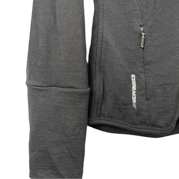 ICEBREAKER Merino Black Tech Trainer Hybrid Jacket Size S - Picture 7 of 9